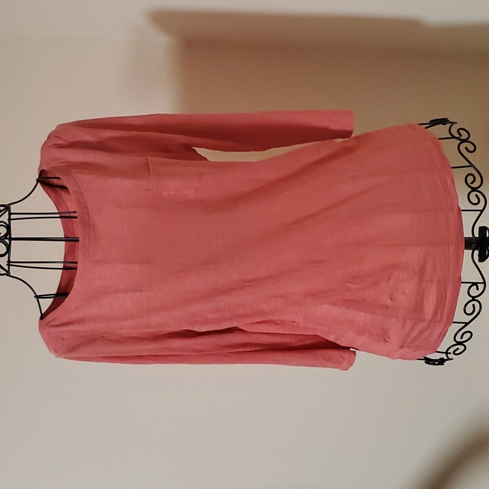 Loft orange cotton shirt size S